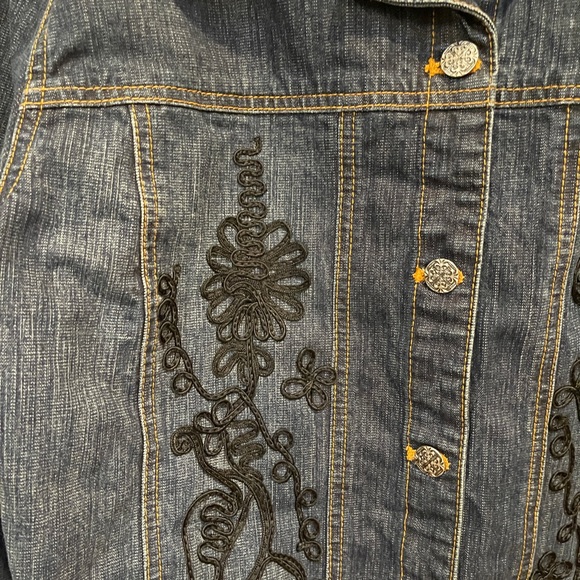 Denim Jacket w/ Detail by Chico’s - Picture 2 of 7